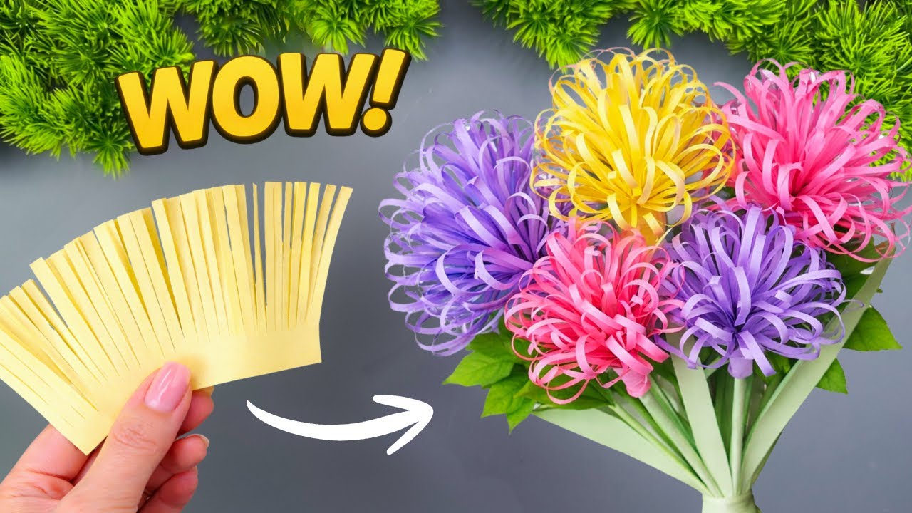 WOW! Beautiful Paper Flowers – So Easy to Make!