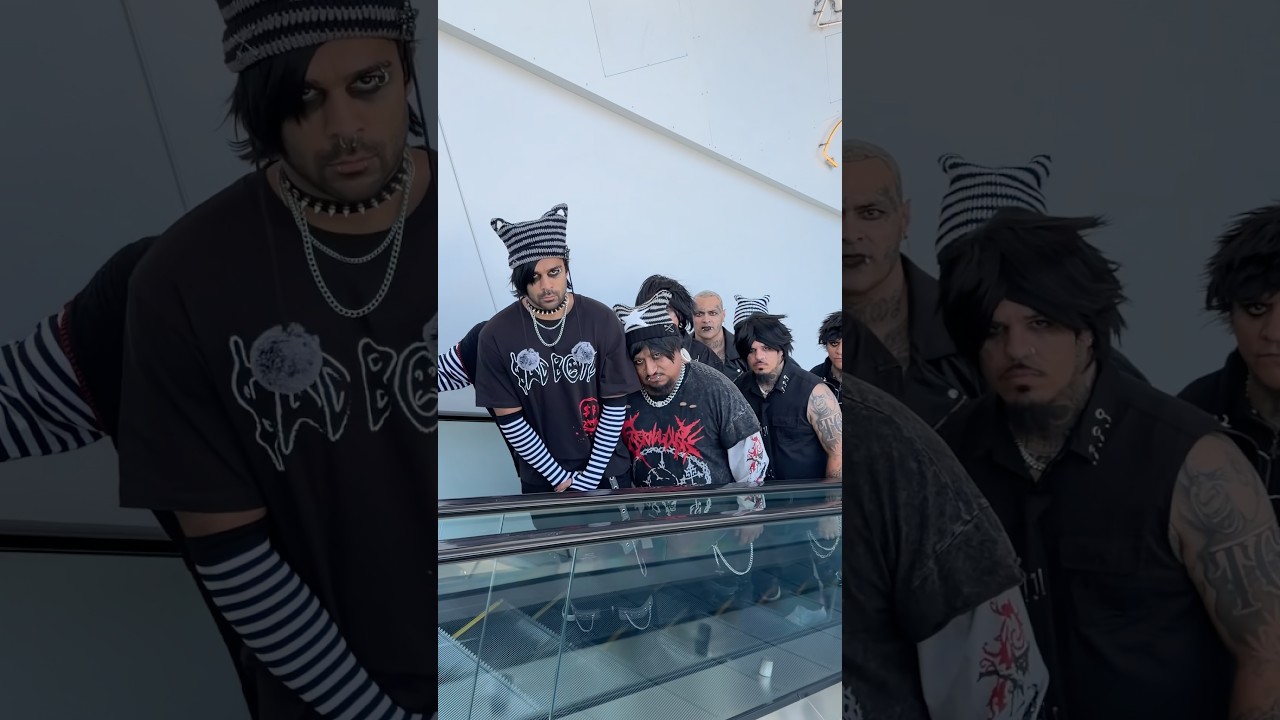 1 escalator, 2 lifestyles