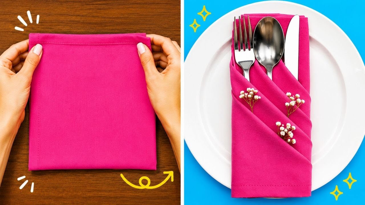 27+ Napkin Fold Ideas That Make Any Table Look Fancy ✨🍽️