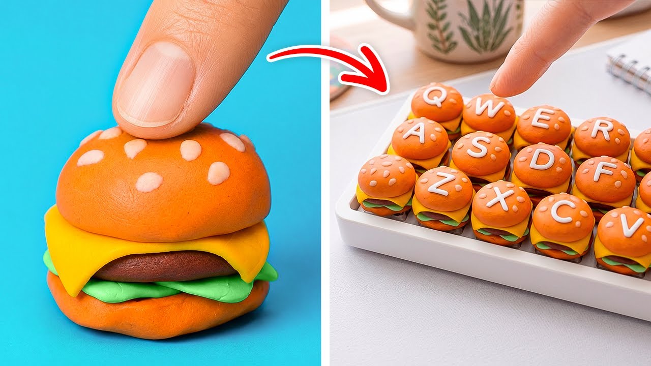Almost edible Mini Crafts 🍔 Unleash Your food Creativity 🎨