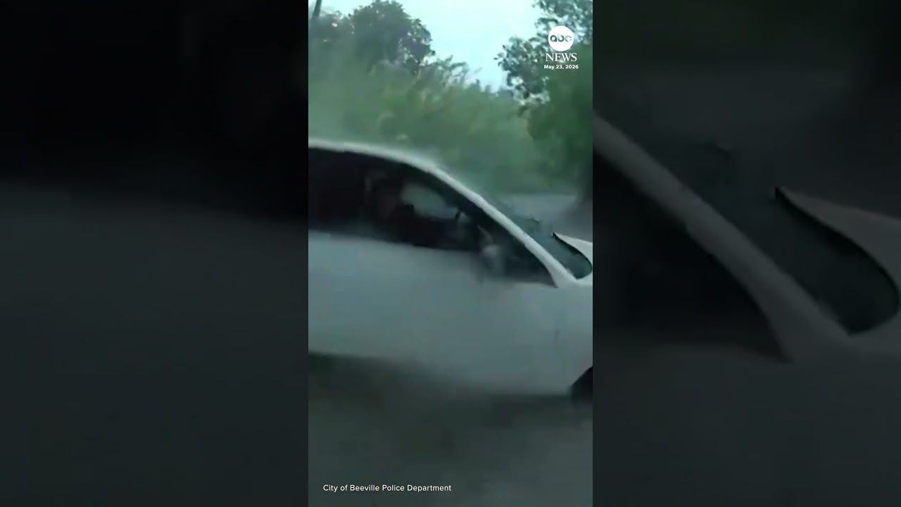 Baby and parent rescued from high floodwaters in Texas