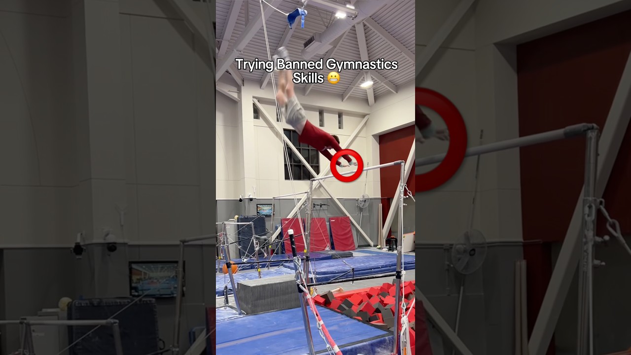 BANNED gymnastics 🚔🚨 #olympics  #gymnastics #sports #gymnast #olympic