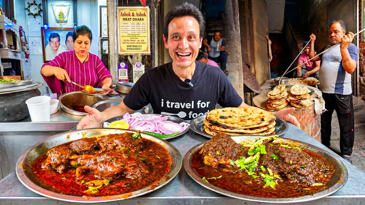 Best Indian Street Food in Old Delhi!! (Sells Out in 30 Minutes)