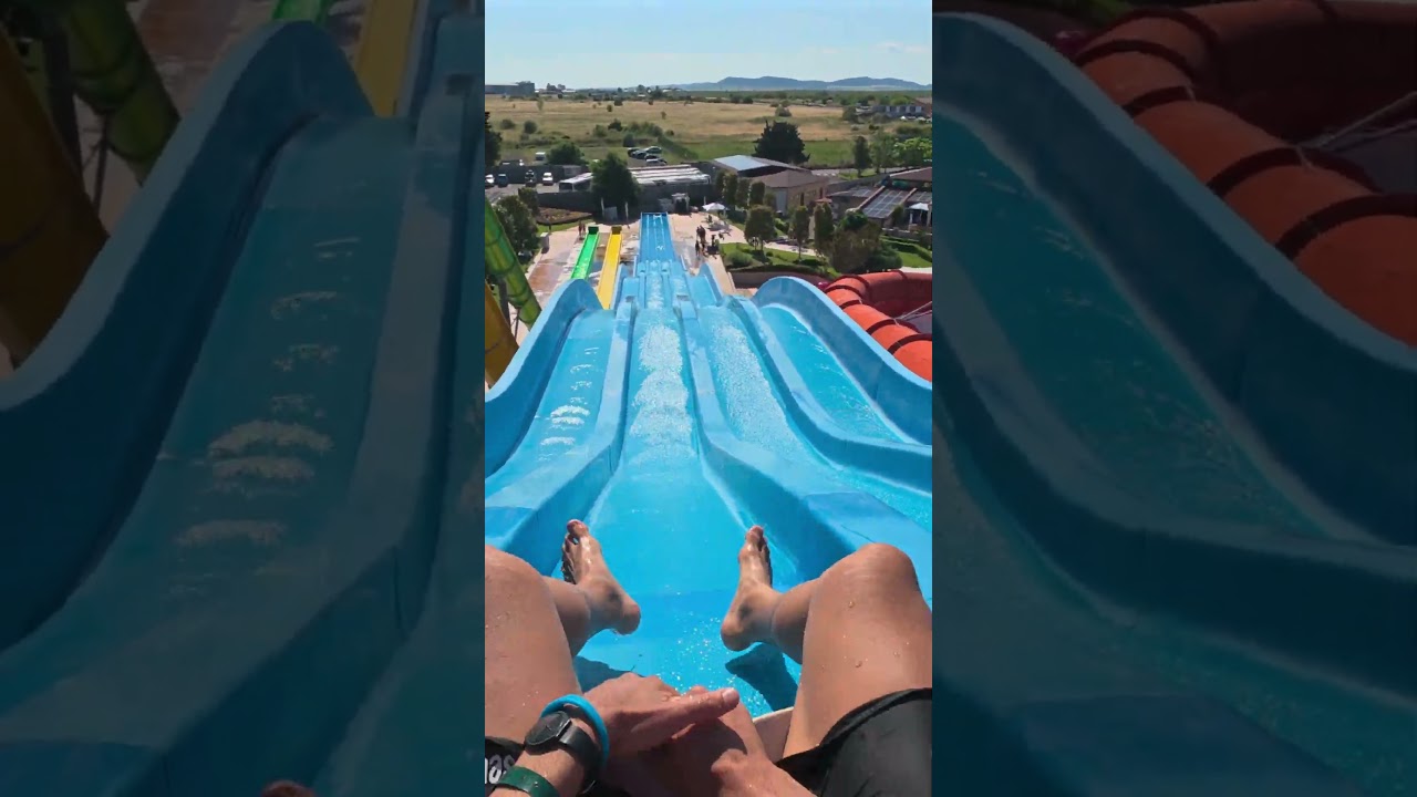 Blue Lane Water Slide at Aquapark Nessebar 🇧🇬