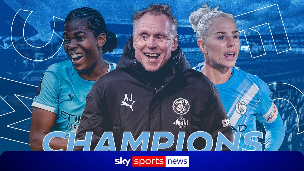 BREAKING: Manchester City win first WSL title in 10 years after Arsenal draw at Brighton