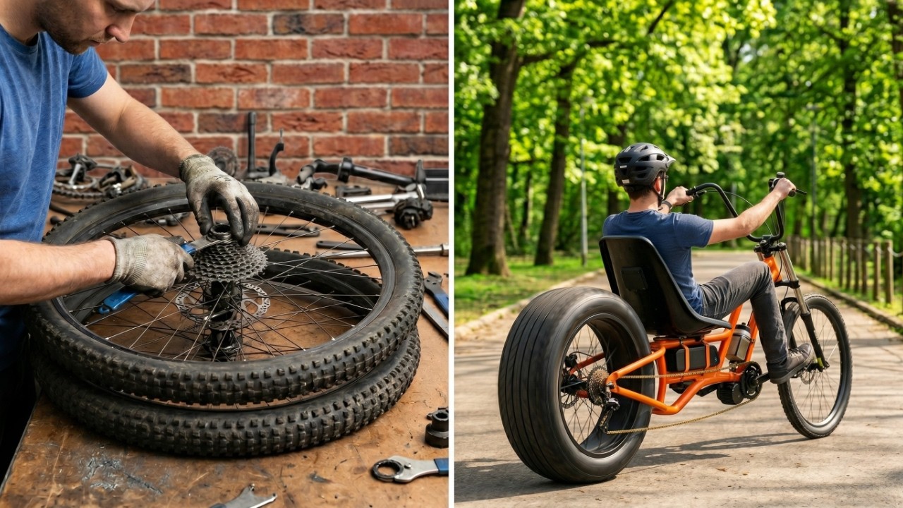 Building an Extreme Giant Wheel Bike 😱🚴