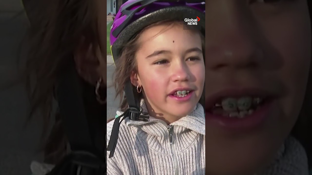 Calgary school’s “bike bus” gets kids cycling to class