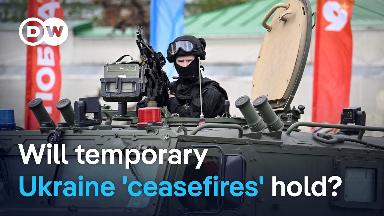 ‘Ceasefires’ declared in Ukraine ahead of Russian holiday | DW News