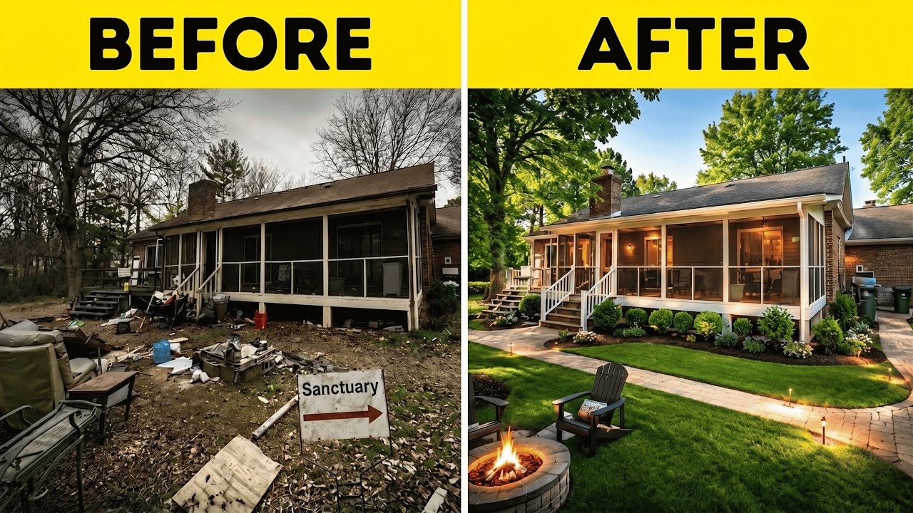 Complete Old House Transformation Step by Step 🔥🏠