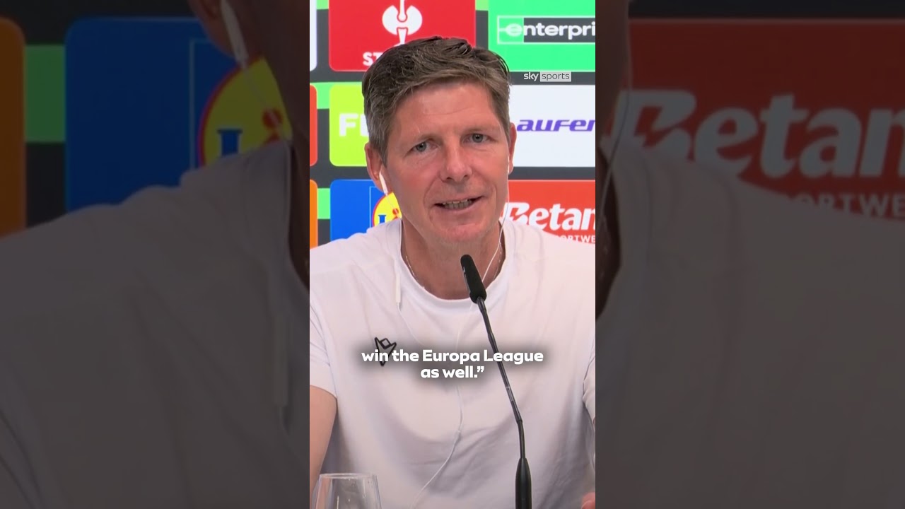 Crystal Palace head coach Oliver Glasner ahead of facing Rayo Vallecano in Conference League final 🦅