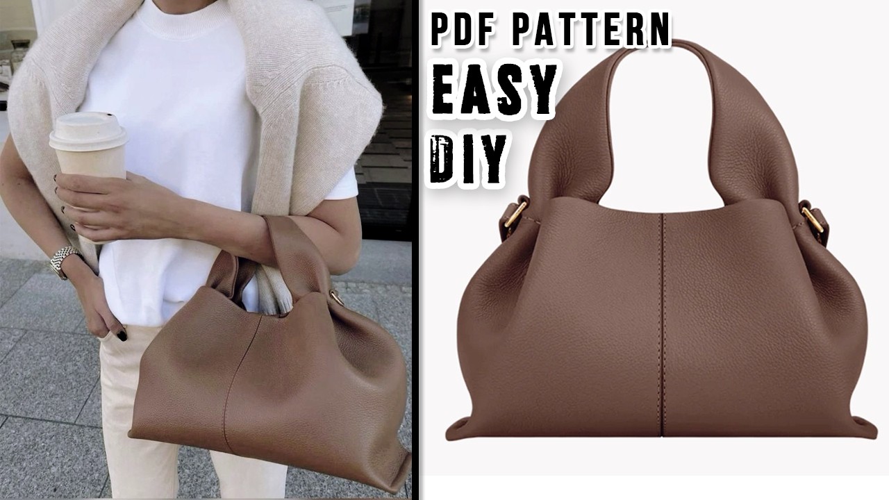 DIY: How to Sew a PERFECT Lux Bag from Cloth at home? 💓Polène Inspired + PATTERN