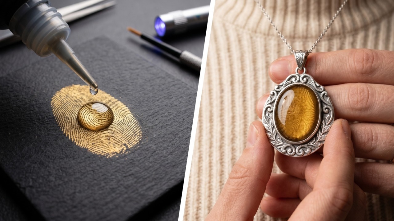 DIY Memorable Pendant with a Fingerprint 💖✨