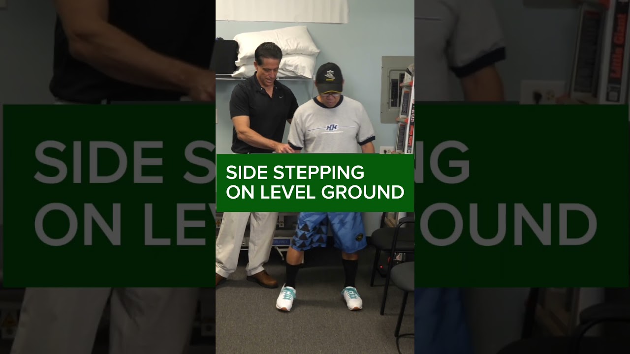 Do you shuffle when you walk? Try this exercise! #seniorfitness #physicaltherapy #physiotherapy