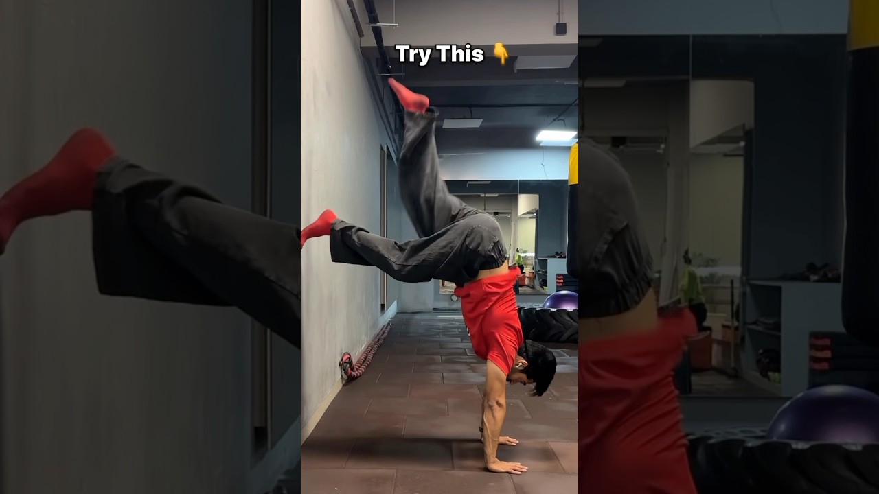 Easiest way to learn a handstand? 💪 #gymnastics #gymnast #handstand #olympics #olympic #sports