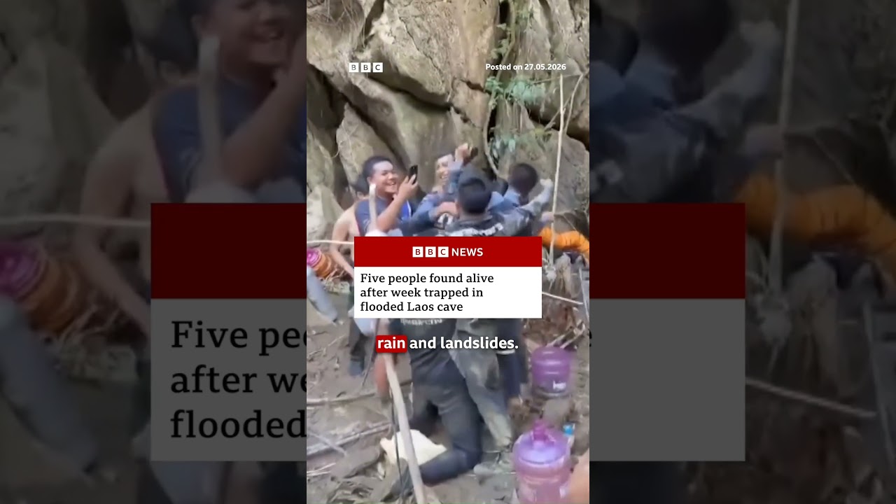 Five people found alive after week trapped in flooded Laos cave. #Laos #BBCNews