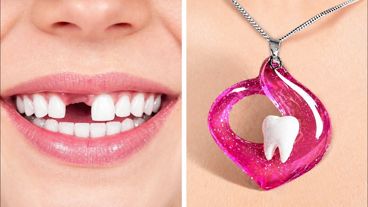 From tooth to necklace 🦷 DIY jewelry makeover