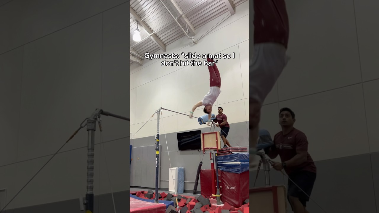He’s insane 🤯 #gymnastics #gymnast #olympics #olympic #fails #fail
