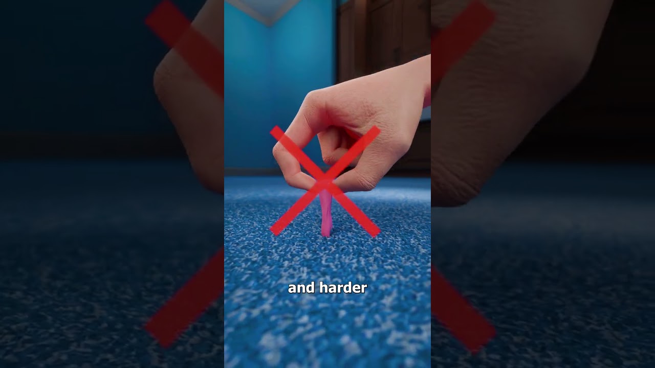 How To Remove Gum From Carpet 😮