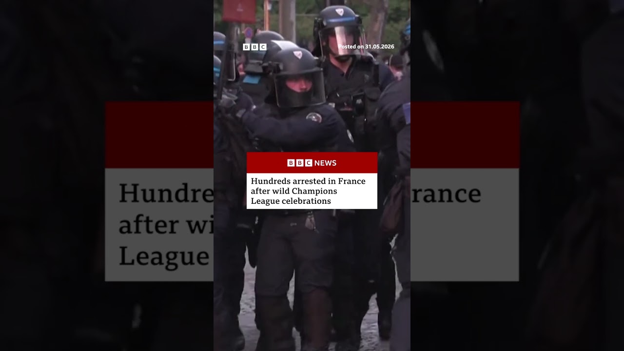 Hundreds arrested in France after wild Champions League celebrations. #BBCNews