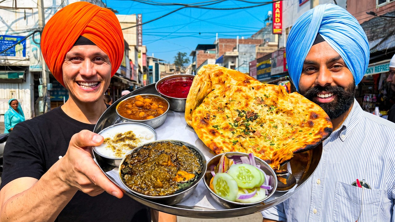 I Tried India’s 10,000 Calorie Diet!! (Best Punjabi Food in Amritsar)