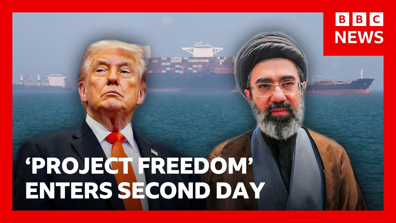 Iran will be ‘blown off the face of the Earth’ if it attacks US vessels, says Trump | BBC News