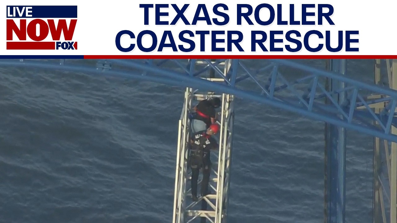 LIVE: Roller coaster riders successfully rescued in Texas
