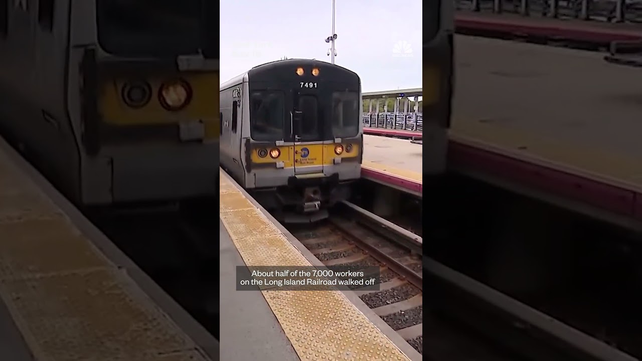 Long Island Railroad workers go on strike