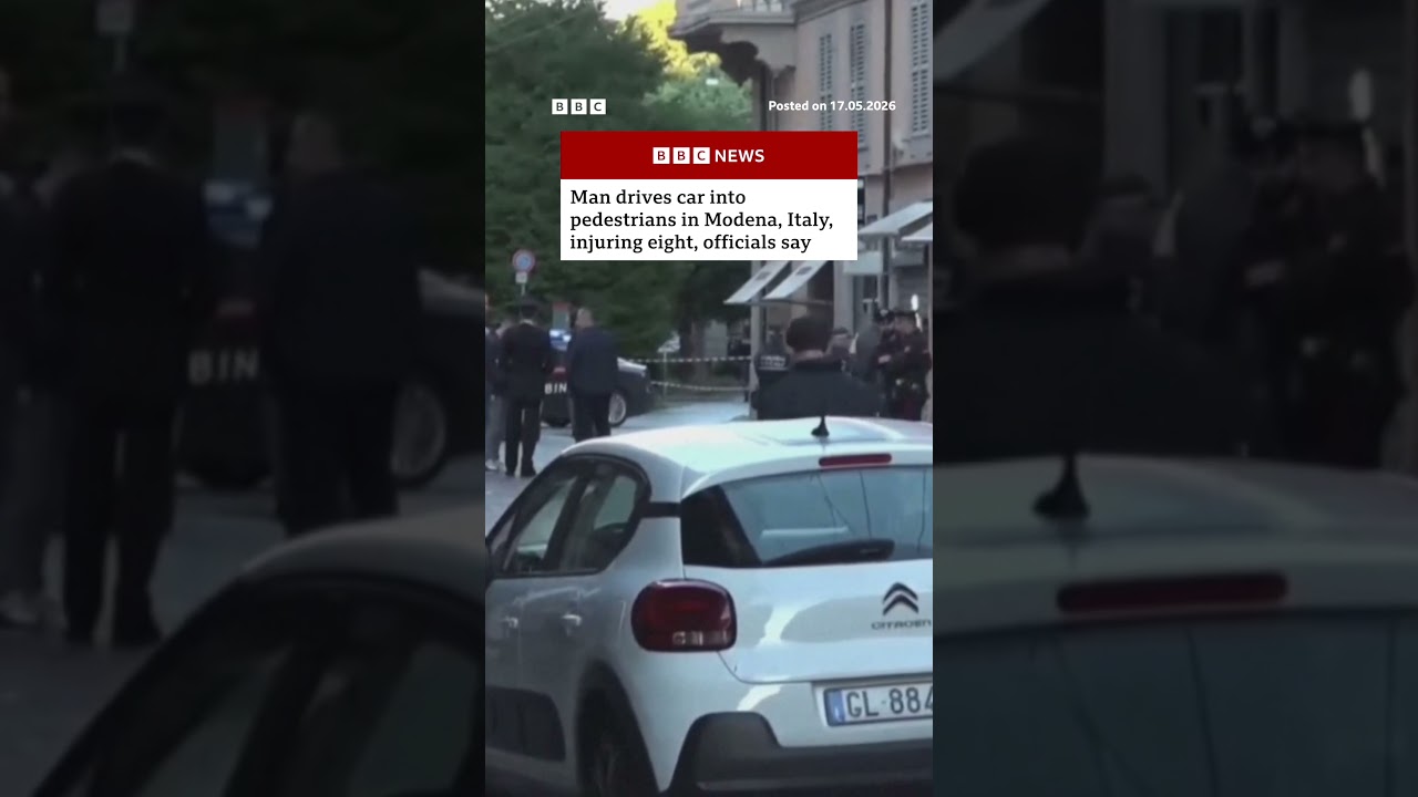 Man drives car into pedestrians in Italy, injuring eight. #Modena #Italy #BBCNews