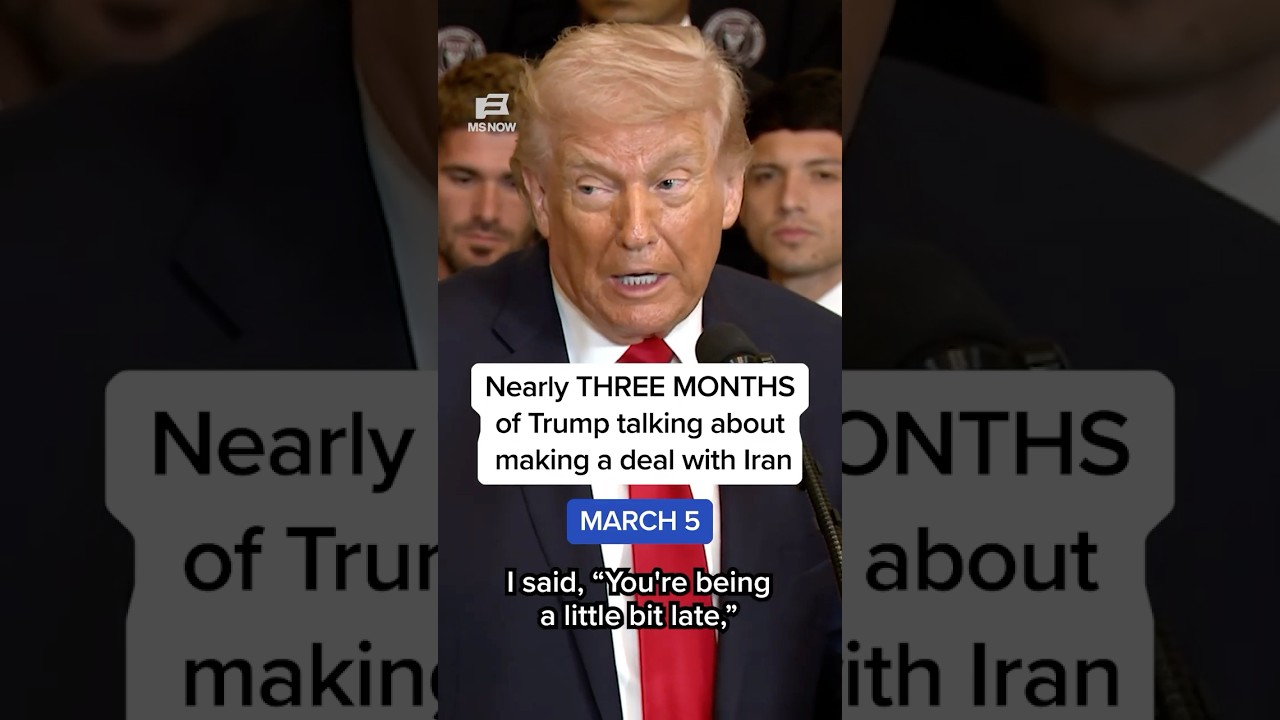 Nearly THREE MONTHS of Trump talking about making a deal with Iran