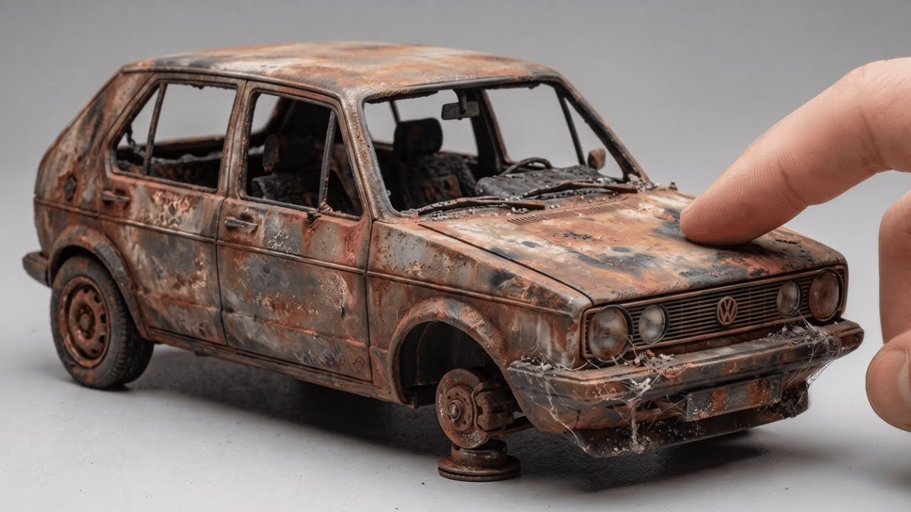 Old Car Restoration Process from Rust to Glory 🚗🔥