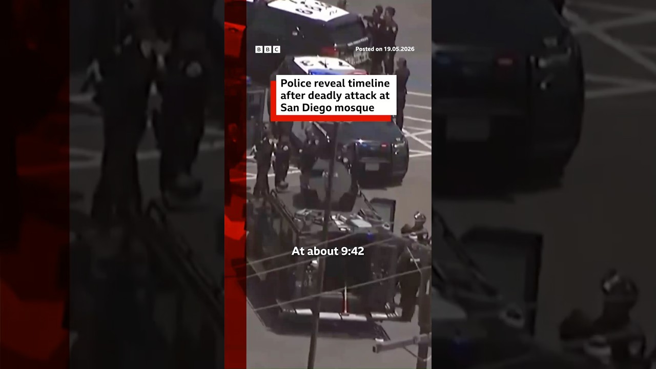 Police reveal timeline after deadly attack at San Diego mosque. #SanDiego #BBCNews
