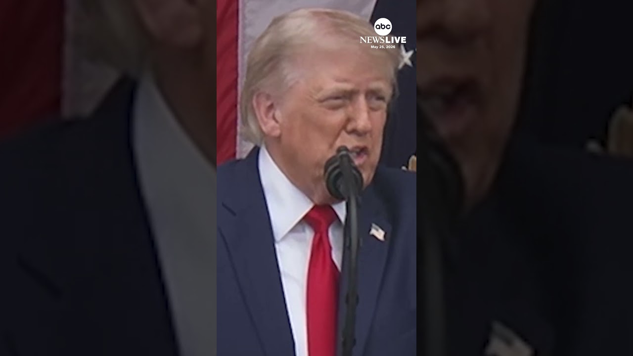 President Trump honors troops killed in Iran conflict during Memorial Day remarks