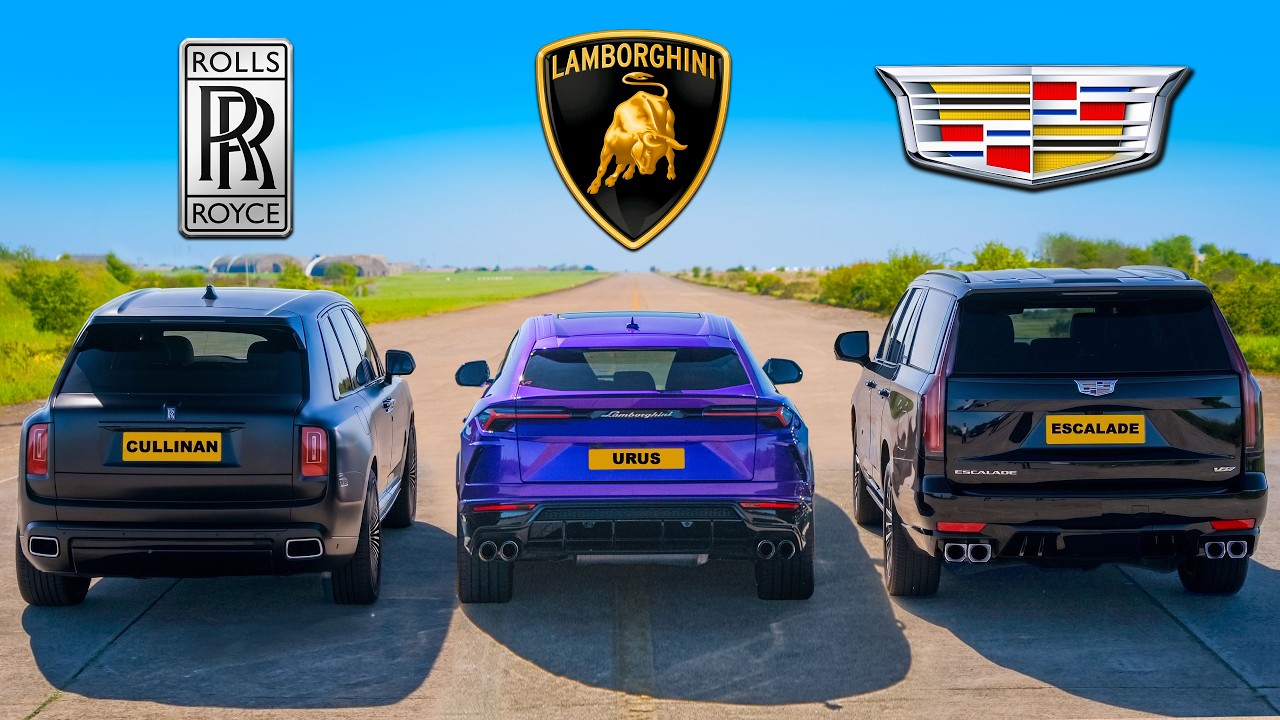 Rolls-Royce v Lambo v Cadillac: DRAG RACE