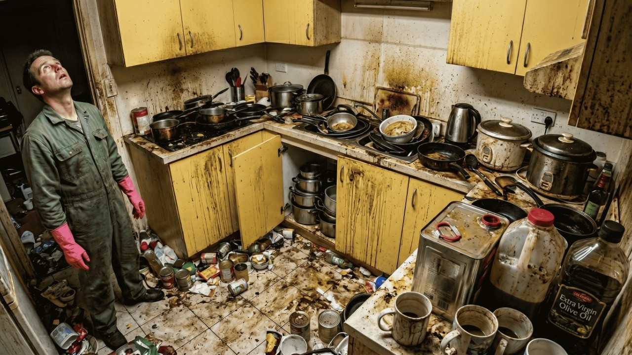 Satisfying Cleaning of the Dirtiest Kitchen & Bathroom Ever 🤯🧼