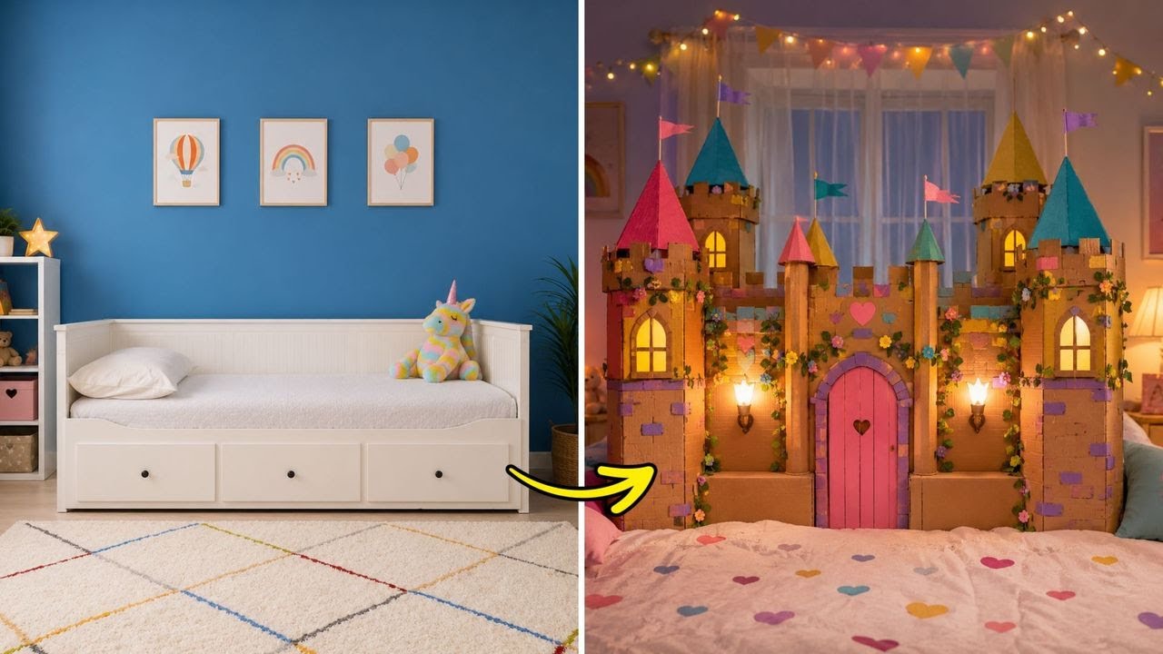 Smart DIY Ideas to Turn Cardboard into Magical Fairy-Tale Houses ✨🏰