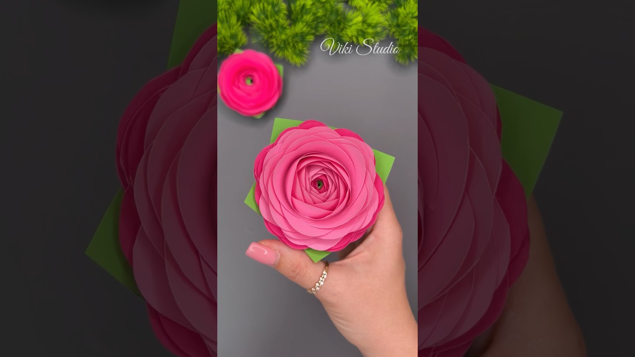 So Beautiful! Easy Paper Flower Making Tutorial 🌸 DIY Rose Craft #shortsviral