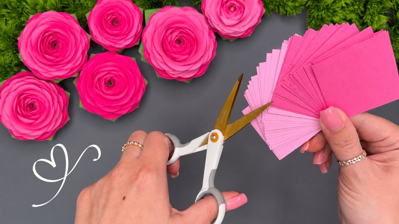 So Beautiful! Easy Paper Flower Making Tutorial 🌸 DIY Rose Craft