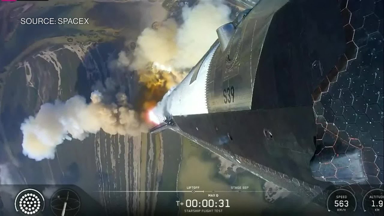 SpaceX Starship Rocket Takes Off From Texas