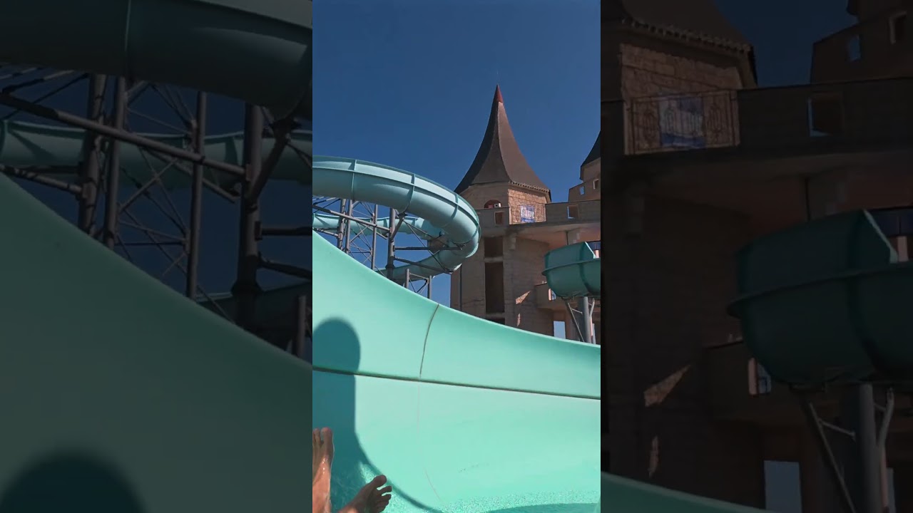 Spiral Water Slide at Aquapark Nessebar 🇧🇬