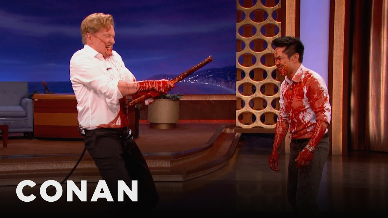 Steven Ho & Conan Create Movie Magic With Fake Blood & A Samurai Sword | CONAN on TBS