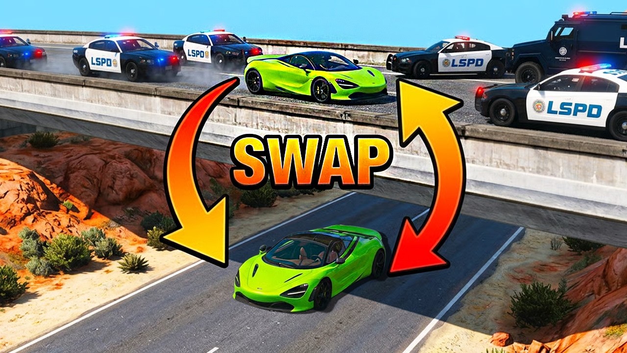 Swapping Places To STEAL Cars In GTA 5 RP