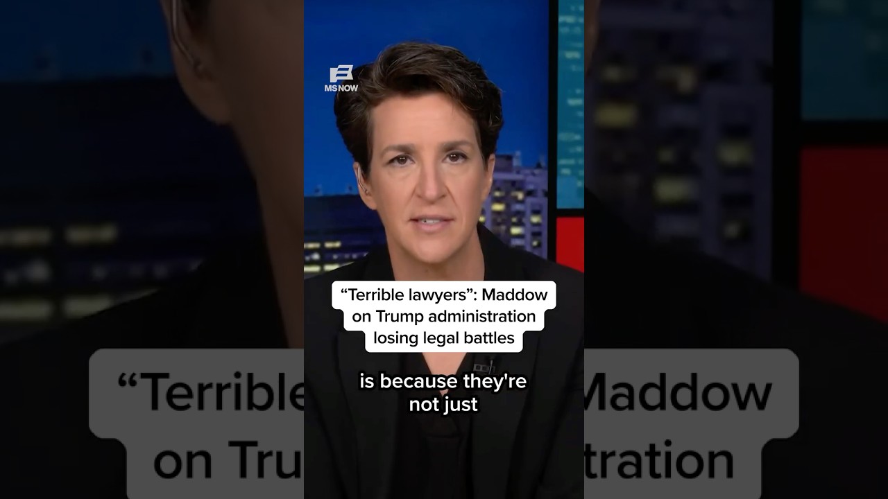 ‘Terrible lawyers’: Maddow on Trump administration losing legal battles