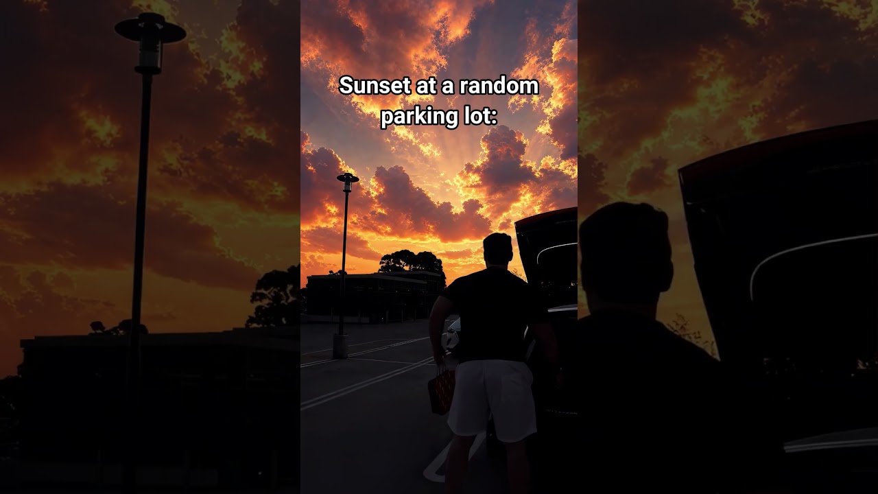 The Sunset At Home VS At A Random Parking Lot.
