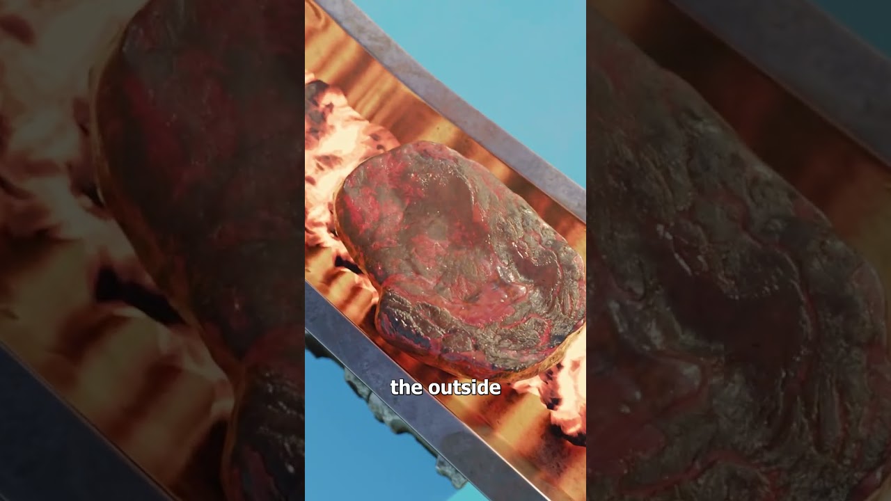 They Grilled A Steak On Lava 😮