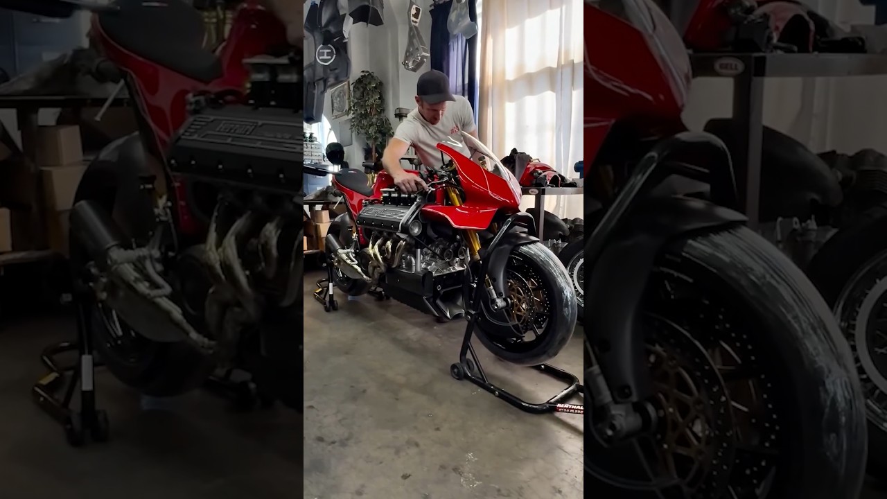 They Pit A Ferrari Engine In A BIKE?! 😱