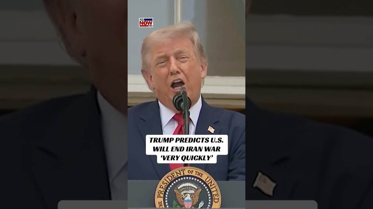 Trump predicts U.S. will end Iran war ‘very quickly’