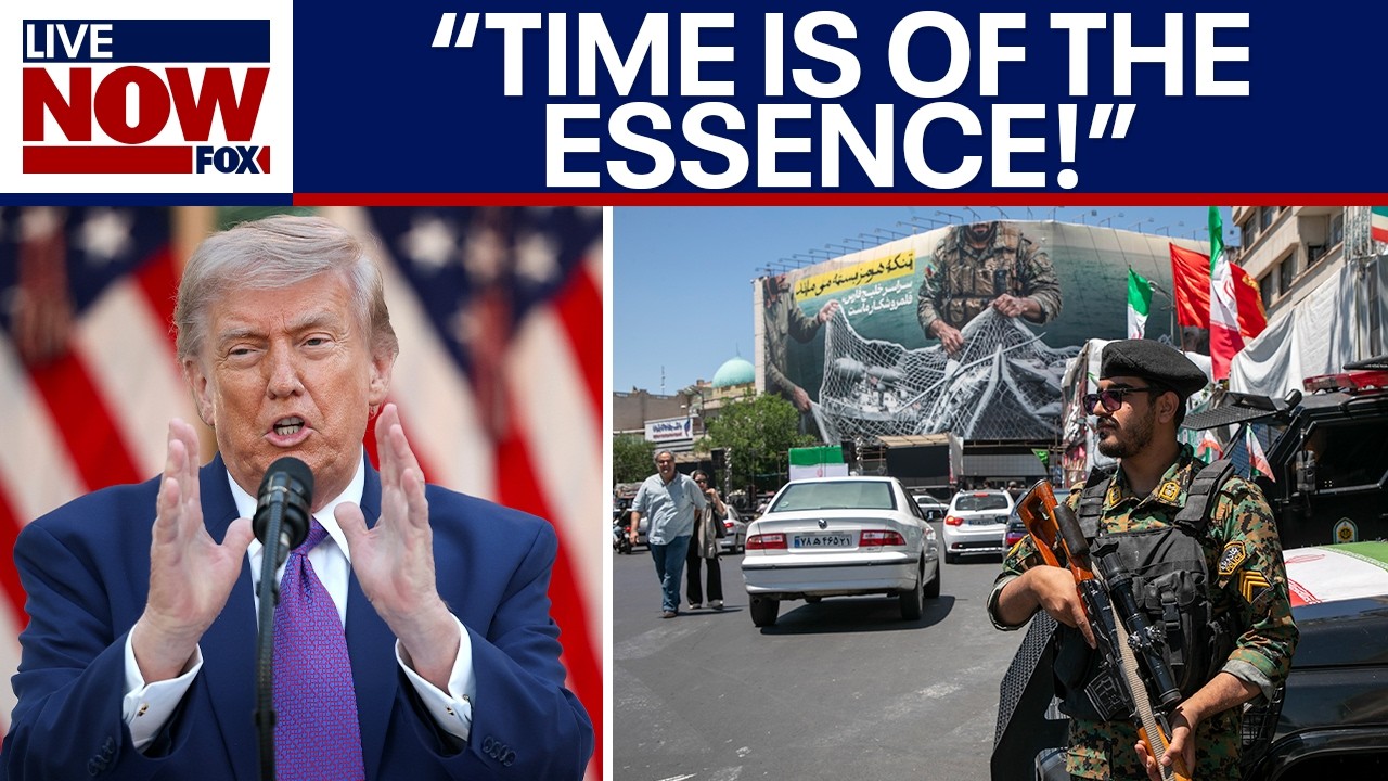 Trump warns “clock is ticking” for Iran