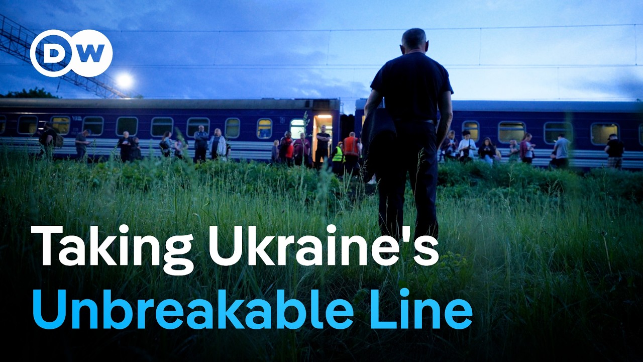 Under attack: Traveling on Ukraine’s train to the frontline | DW News