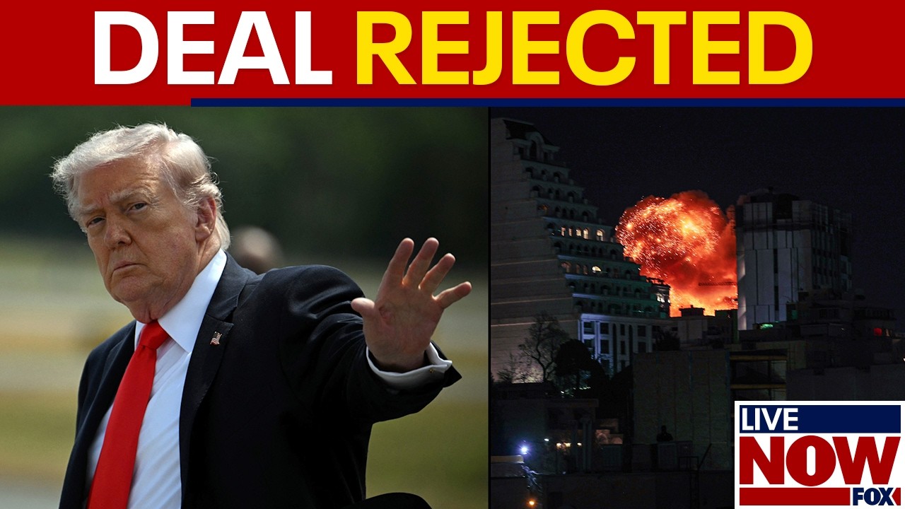 US Iran war deal rejected: Trump “not satisfied” with proposal