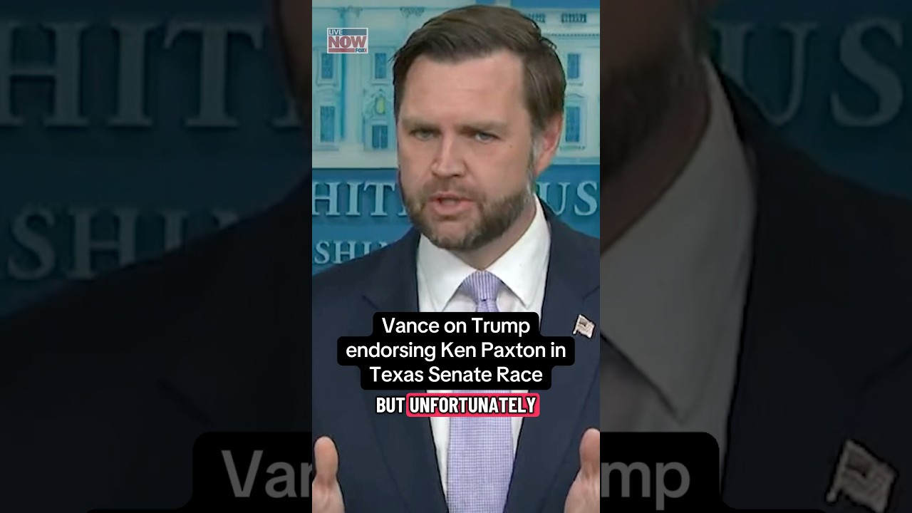 Vance on Trump endorsing Paxton